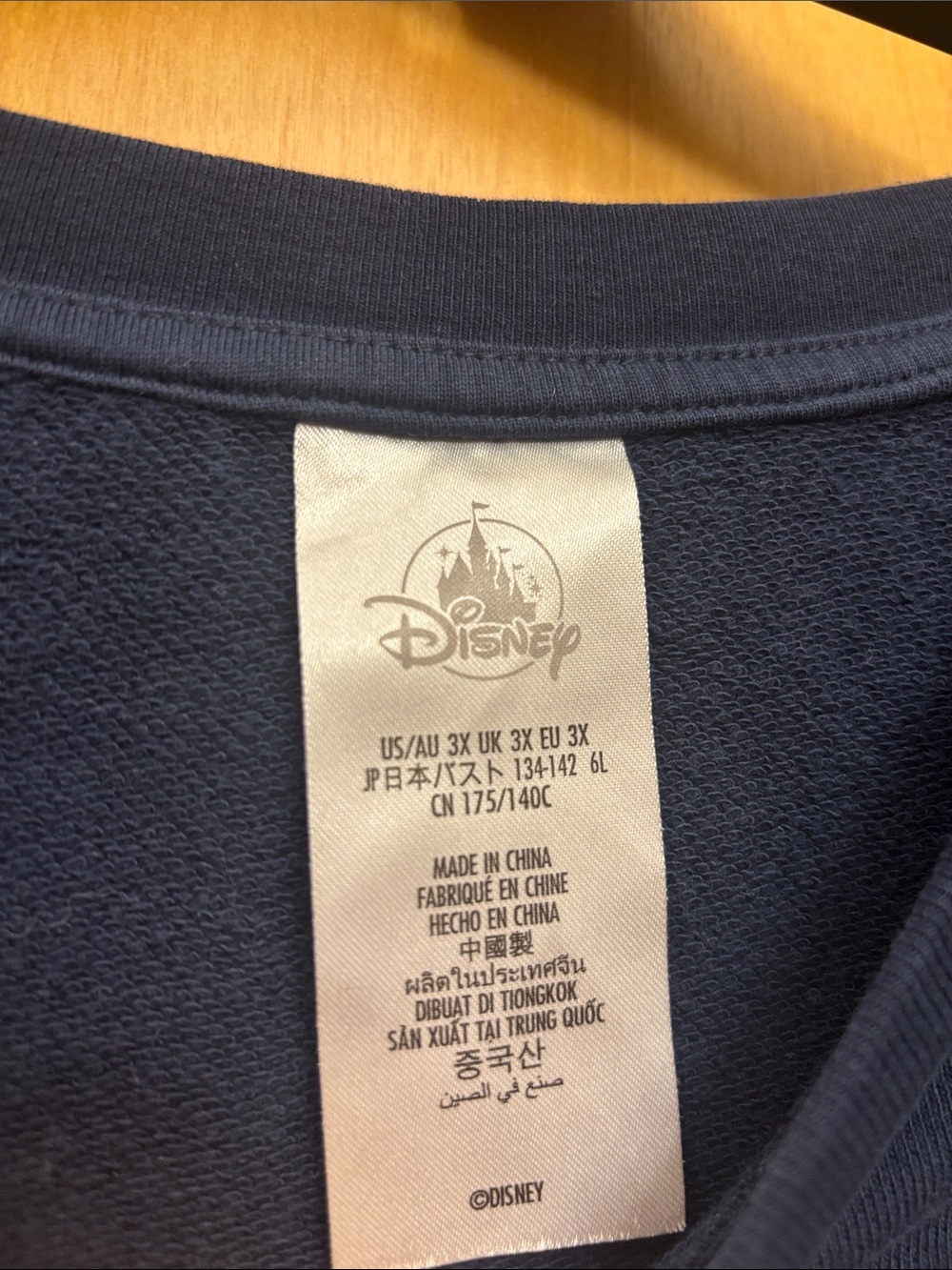Navy Blue Walt Disney World 2025 Castle Crewneck Sweatshirt - Picture 2 of 3